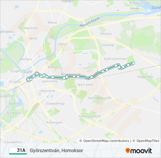 31A bus Line Map
