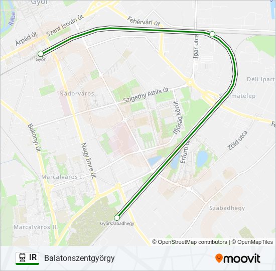 IR train Line Map