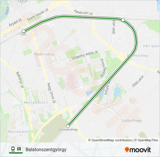 IR Train Line Map