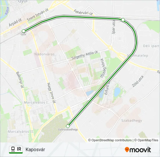IR Train Line Map