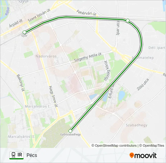 IR Train Line Map