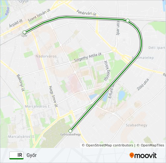 IR train Line Map