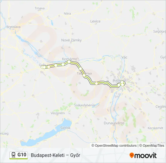 G10 Train Line Map