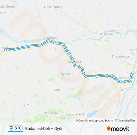 S10 Train Line Map