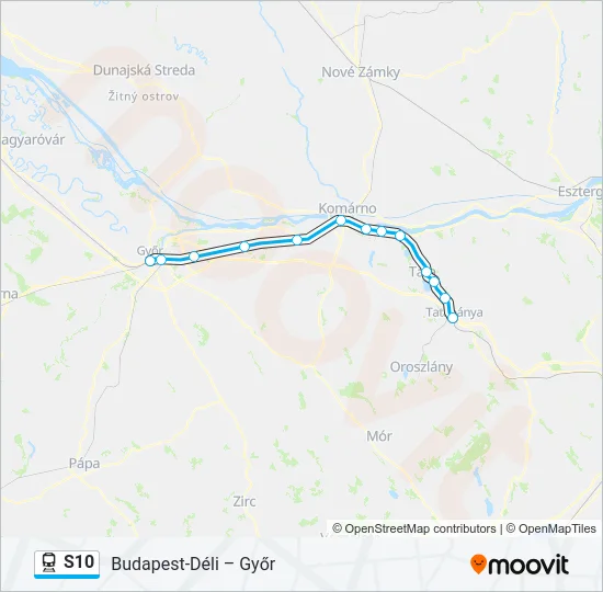 S10 Train Line Map