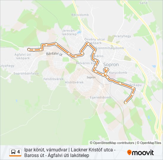 4 bus Line Map