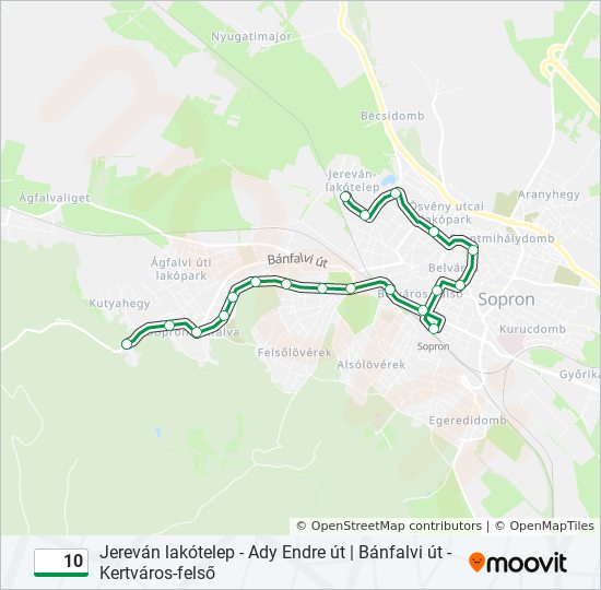 10 bus Line Map