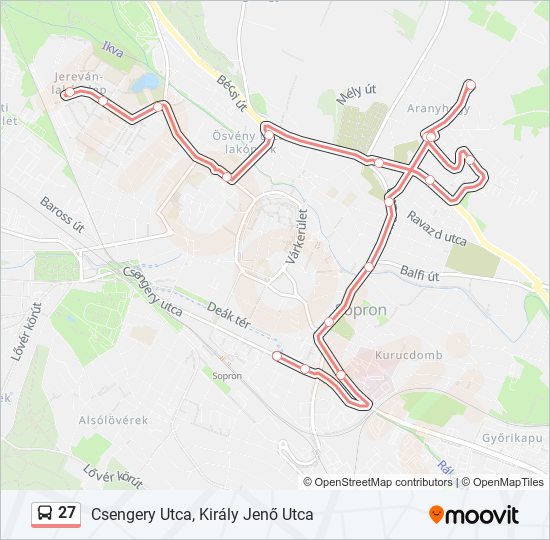 27 bus Line Map