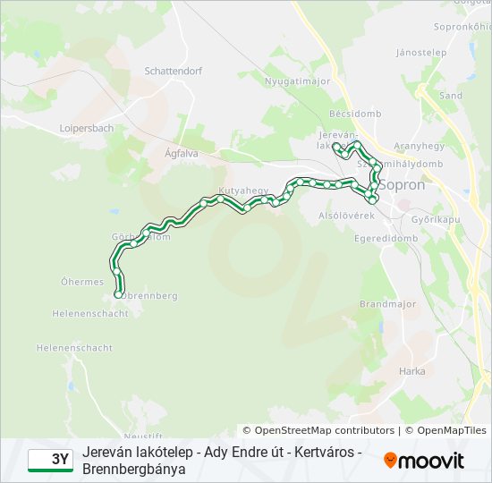 3Y bus Line Map