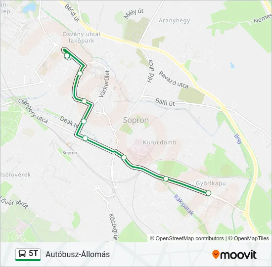5T Bus Line Map
