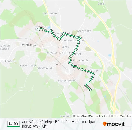 5Y Bus Line Map
