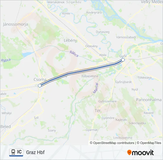IC Train Line Map