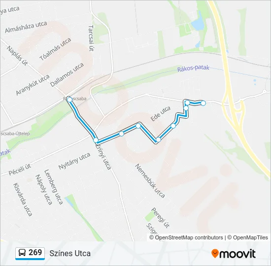 269 Bus Line Map