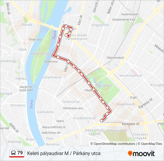 79 bus Line Map