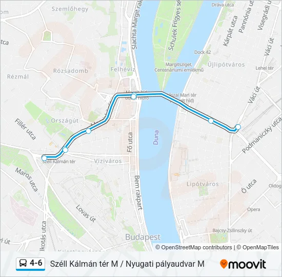 4-6 Bus Line Map