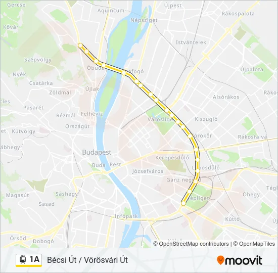 1A Light Rail Line Map