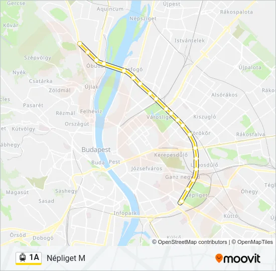 1A Light Rail Line Map