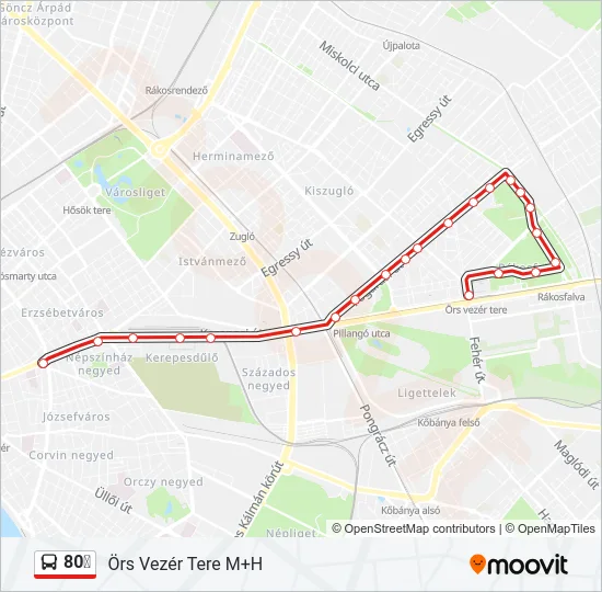 80❆ Bus Line Map