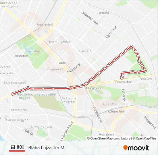 80❆ Bus Line Map