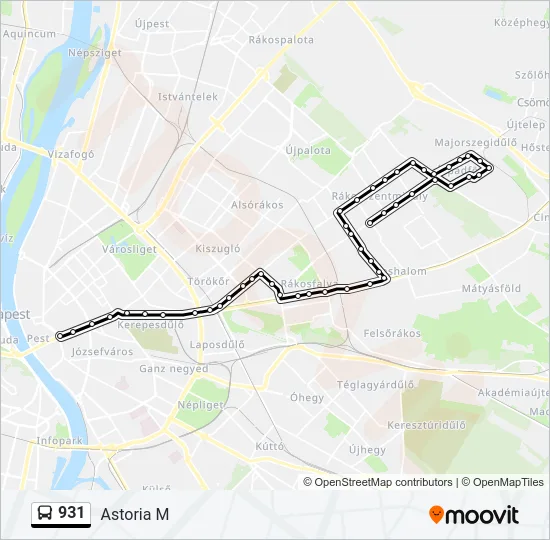 931 Bus Line Map