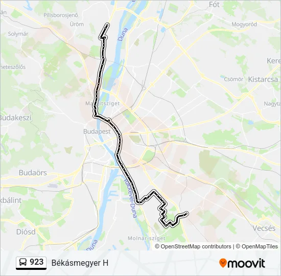 923 Bus Line Map