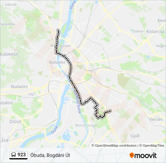 923 Bus Line Map