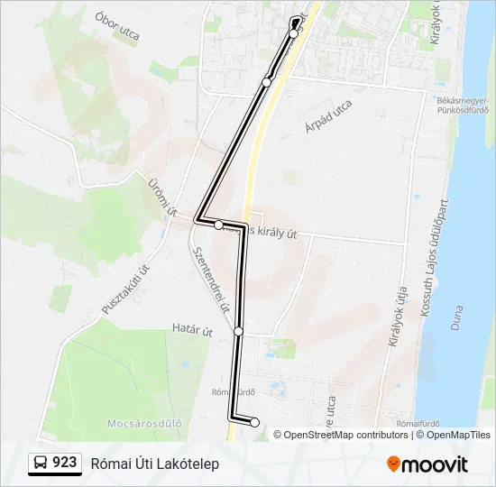 923 Bus Line Map