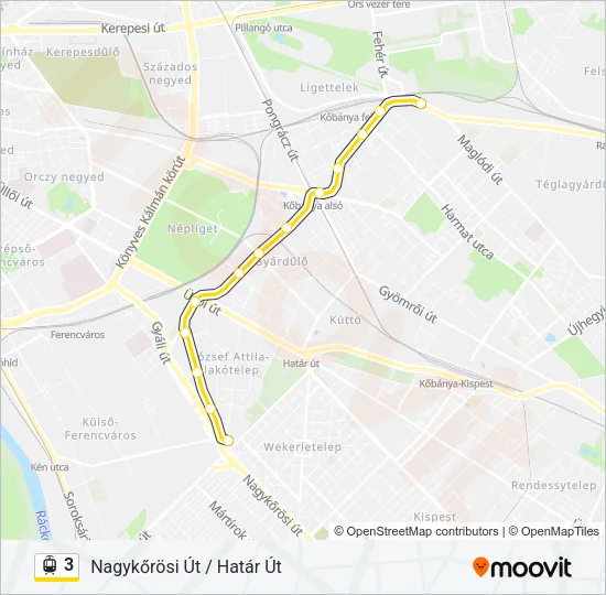 3 Light Rail Line Map