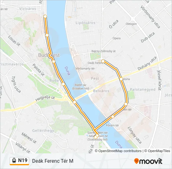 N19 Light Rail Line Map