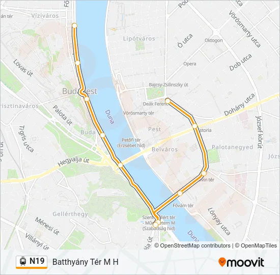 N19 Light Rail Line Map