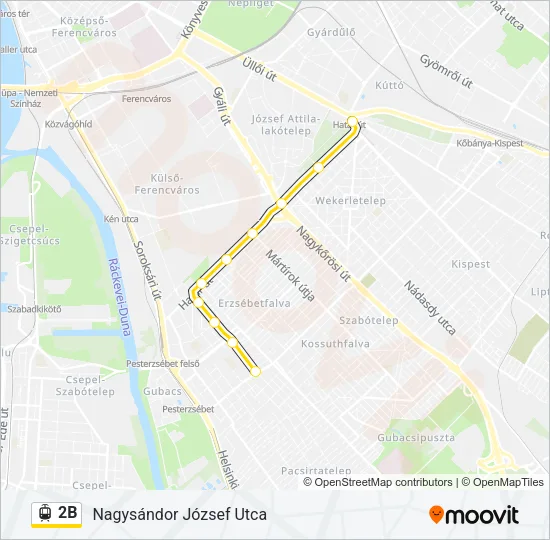 2B Light Rail Line Map