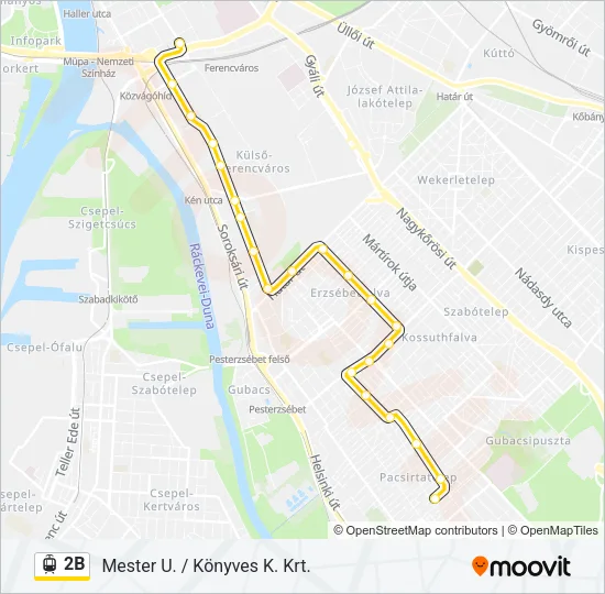 2B Light Rail Line Map
