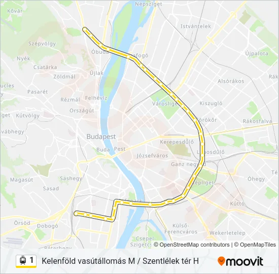 1 Light Rail Line Map