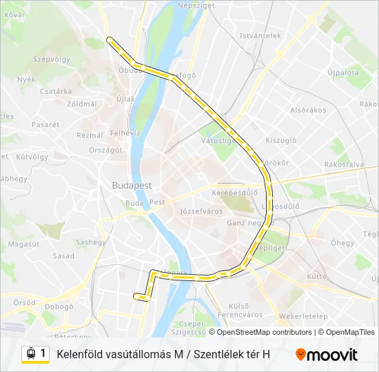 1 Light Rail Line Map