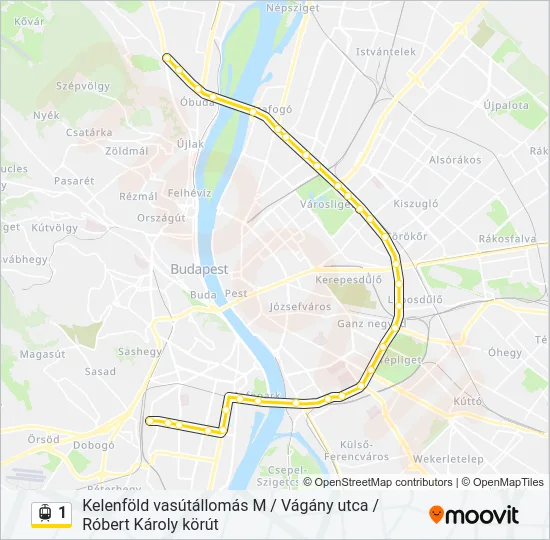 1 Light Rail Line Map