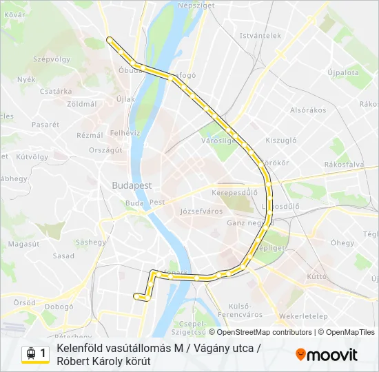 1 Light Rail Line Map
