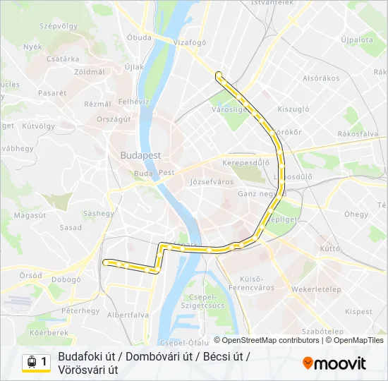 1 Light Rail Line Map