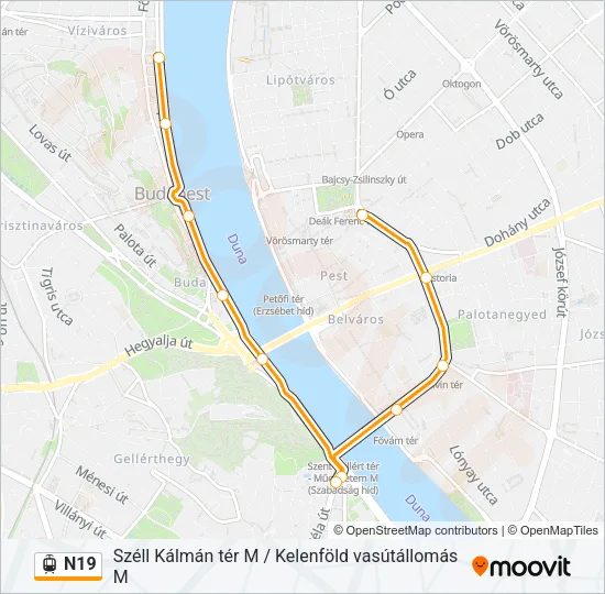 N19 Light Rail Line Map