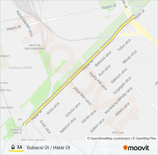3A Light Rail Line Map