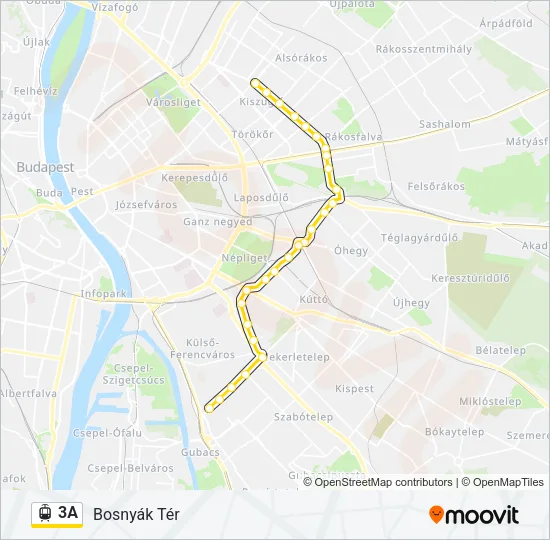 3A Light Rail Line Map