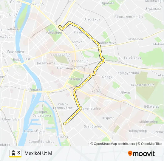 3 Light Rail Line Map