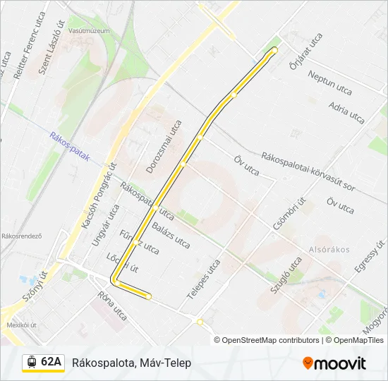 62A Light Rail Line Map