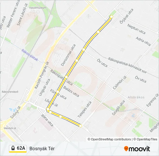62A Light Rail Line Map
