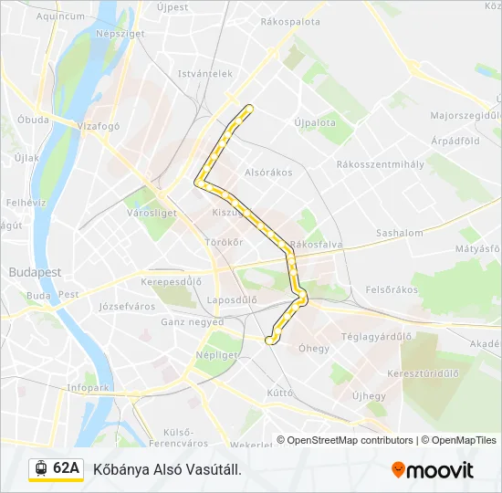 62A Light Rail Line Map