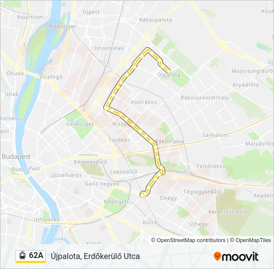 62A Light Rail Line Map