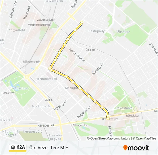 62A Light Rail Line Map