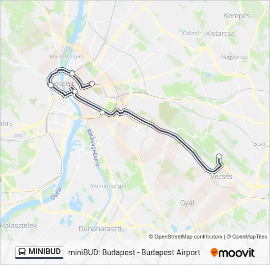 MINIBUD Bus Line Map