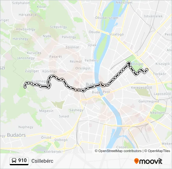 910 Bus Line Map