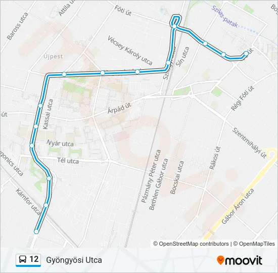 12 Bus Line Map