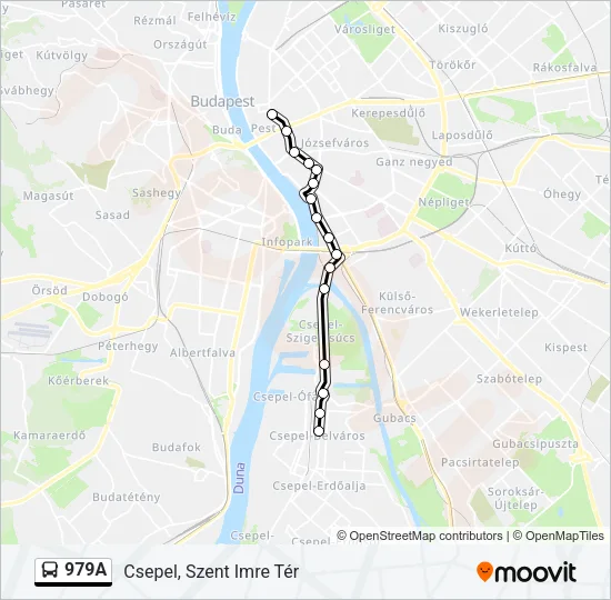 979A Bus Line Map